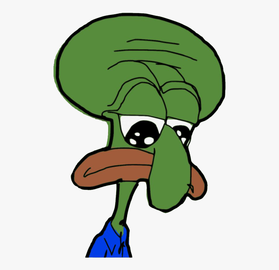 Squidward Pepe Pepe Clipart , Png Download - Sad Squidward Pepe, Transparent Clipart