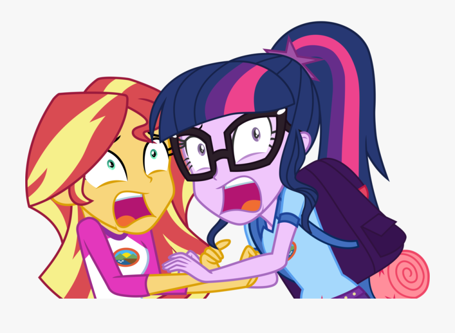 Twi And Shimmer Scared - Mlp Fake It Till You Make, Transparent Clipart