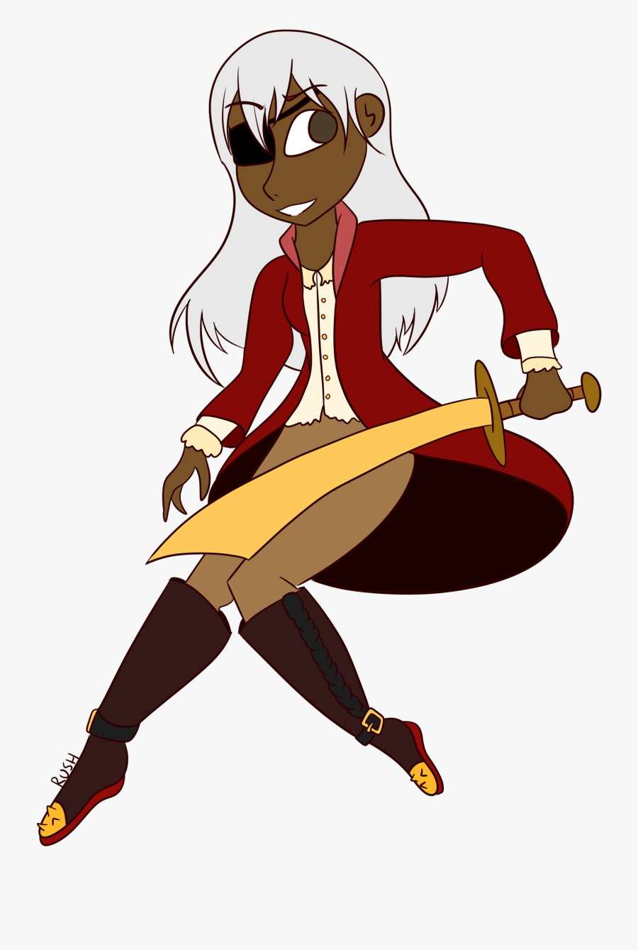 Scary Clipart Pirate - Cartoon, Transparent Clipart