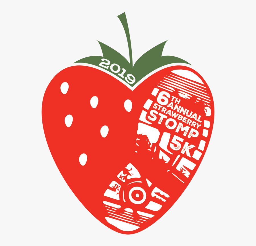 Strawberry Stomp 5k Run/walk - Heart, Transparent Clipart
