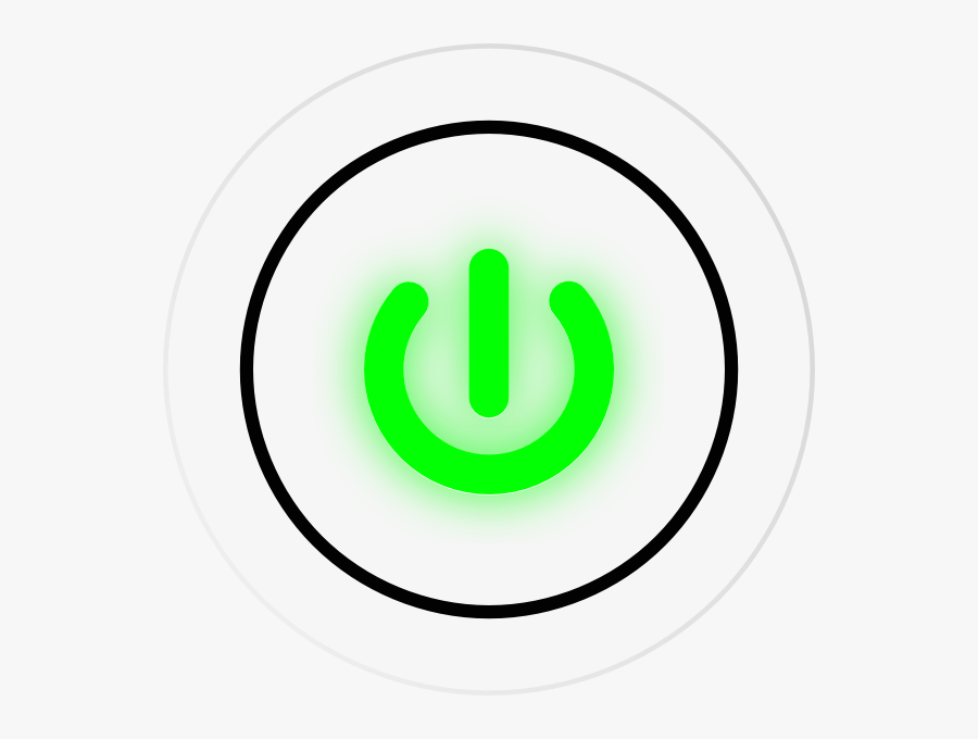 Button Power On Svg Clip Arts - Circle, Transparent Clipart