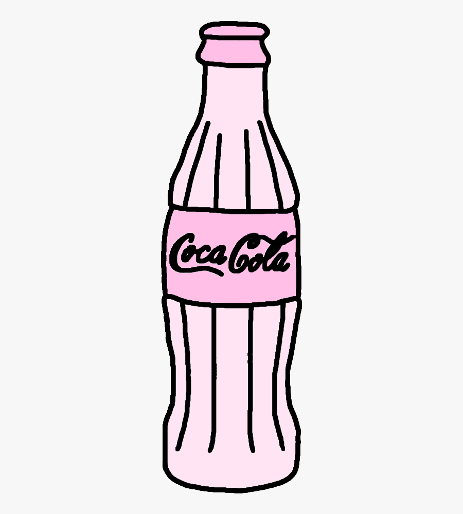 Coca Cola, Pink, And Transparent Image - Dibujo De Gaseosa Coca Cola, Transparent Clipart