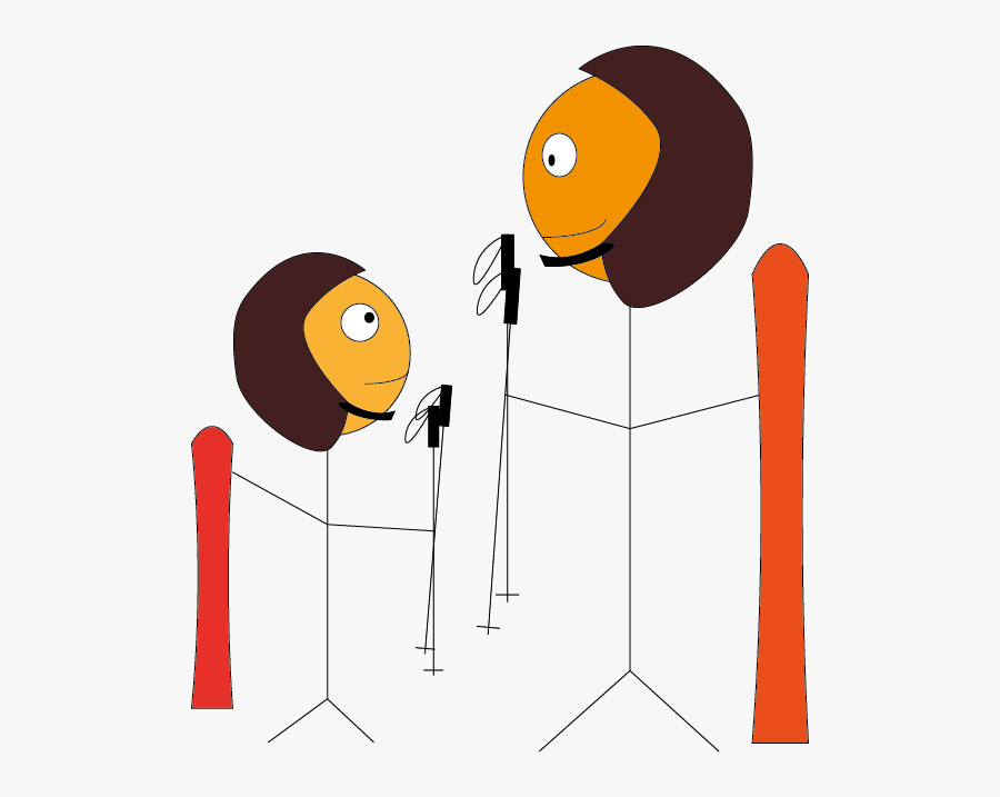 Ski Rental Or Bying - Cartoon, Transparent Clipart
