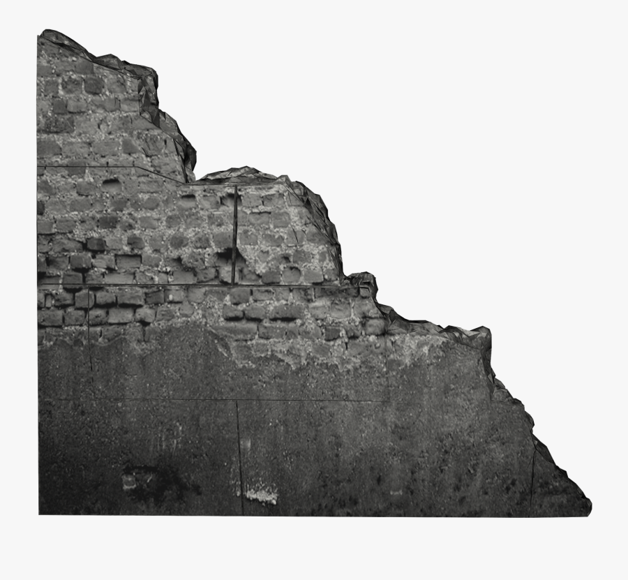 And White,wall,monochrome Photography,historic Wall,escarpment,c - Yıkık Duvar Png, Transparent Clipart