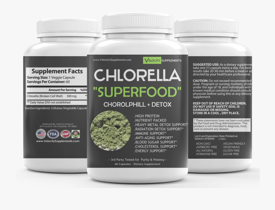 Chlorella Supplement Broken Wall - Chlorella Supplements, Transparent Clipart