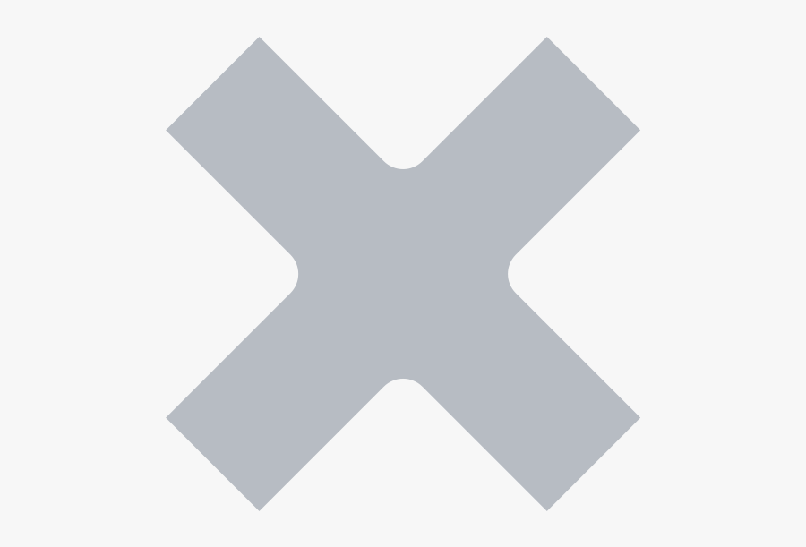 Cross Icon Transparent Grey, Transparent Clipart