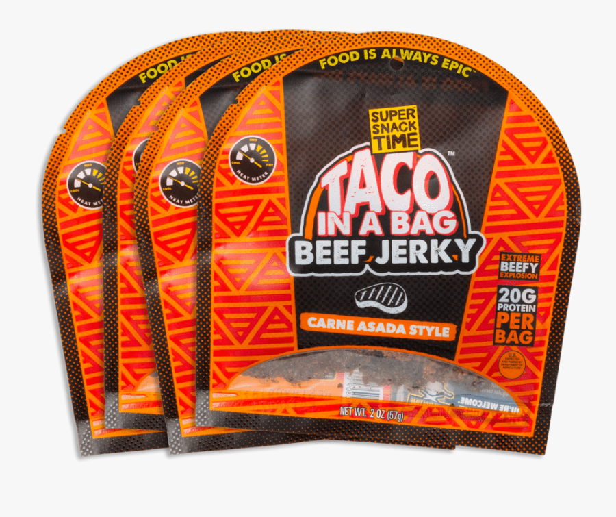 Taco In A Bag Jerky, Transparent Clipart