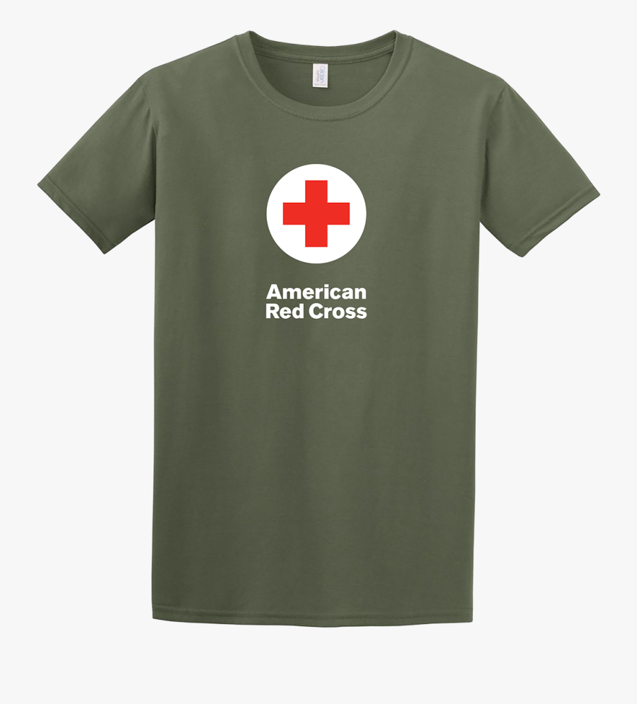 Unisex Cotton T Shirt - Red Cross T Shirt Military, Transparent Clipart