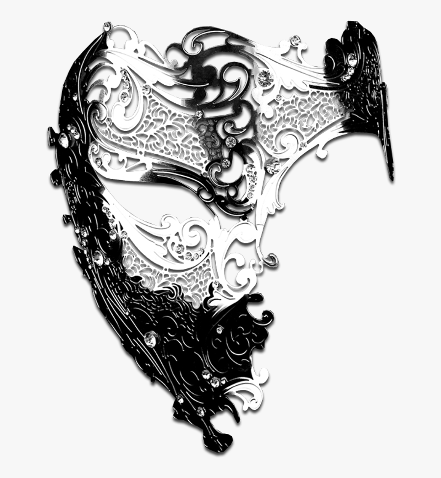 Silver Series Signature Phantom Of The Opera Half Face - Illustration, Transparent Clipart