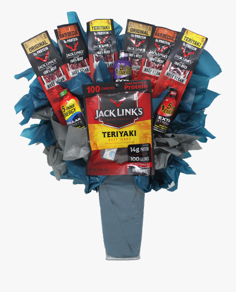 All Jacked Up Jerky Bouquet - Packaging And Labeling, Transparent Clipart