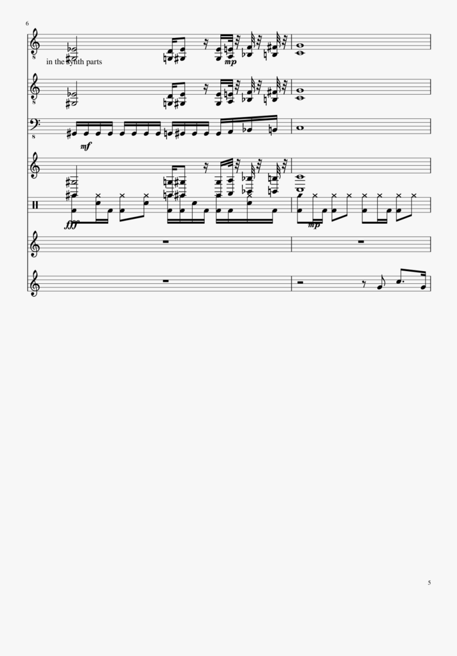 Phantom Of The Opera Slide, Image - Sheet Music, Transparent Clipart