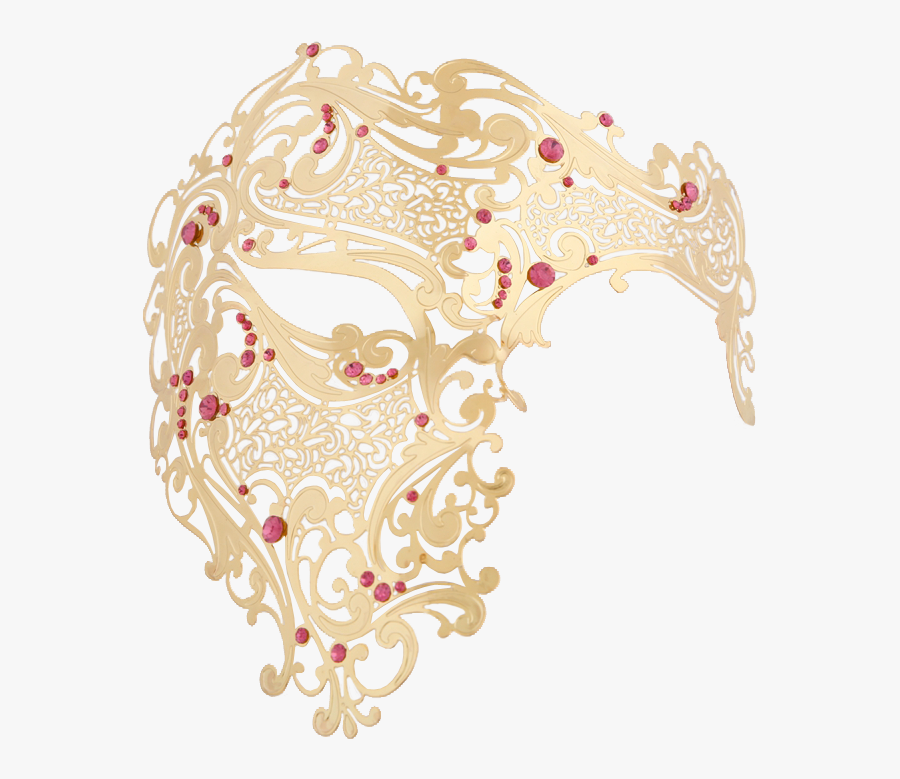 Gold Series Signature Phantom Of The Opera Half Face - Illustration, Transparent Clipart