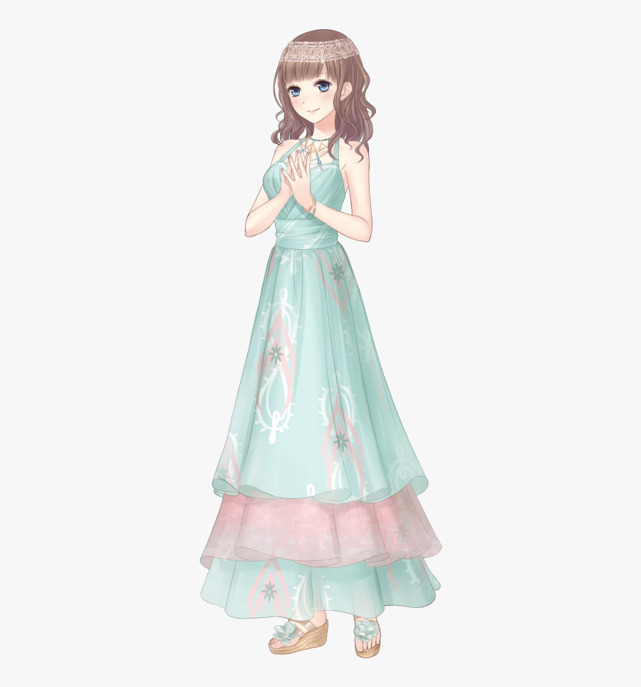 Anime Girl Party Dress, Transparent Clipart
