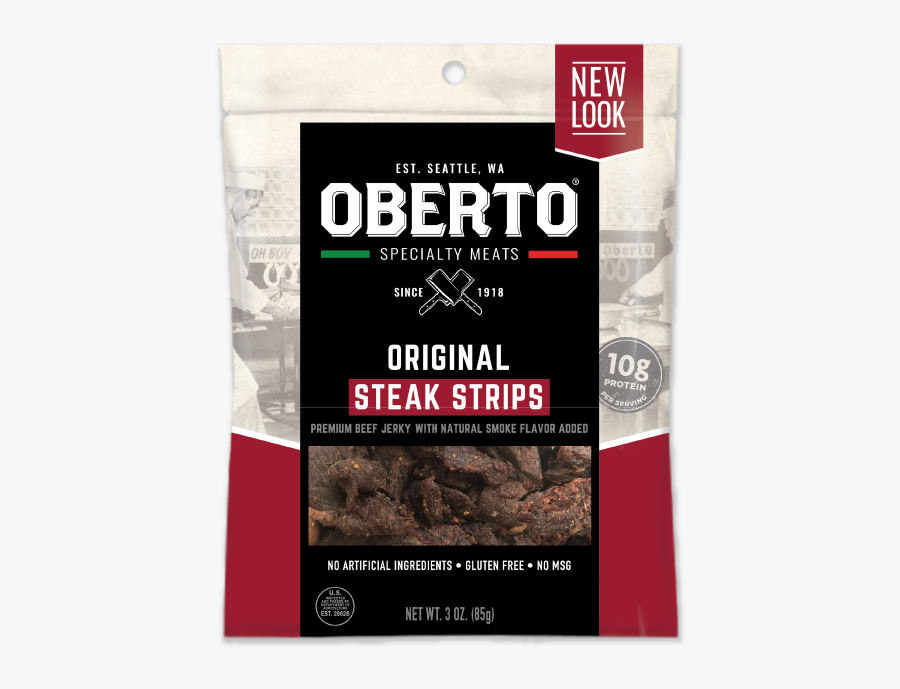 Steak Strips - Oberto Butchers Cut Bacon Jerky, Transparent Clipart