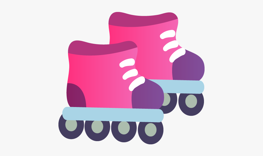 Purple Clipart Roller Skate - Quad Skates, Transparent Clipart