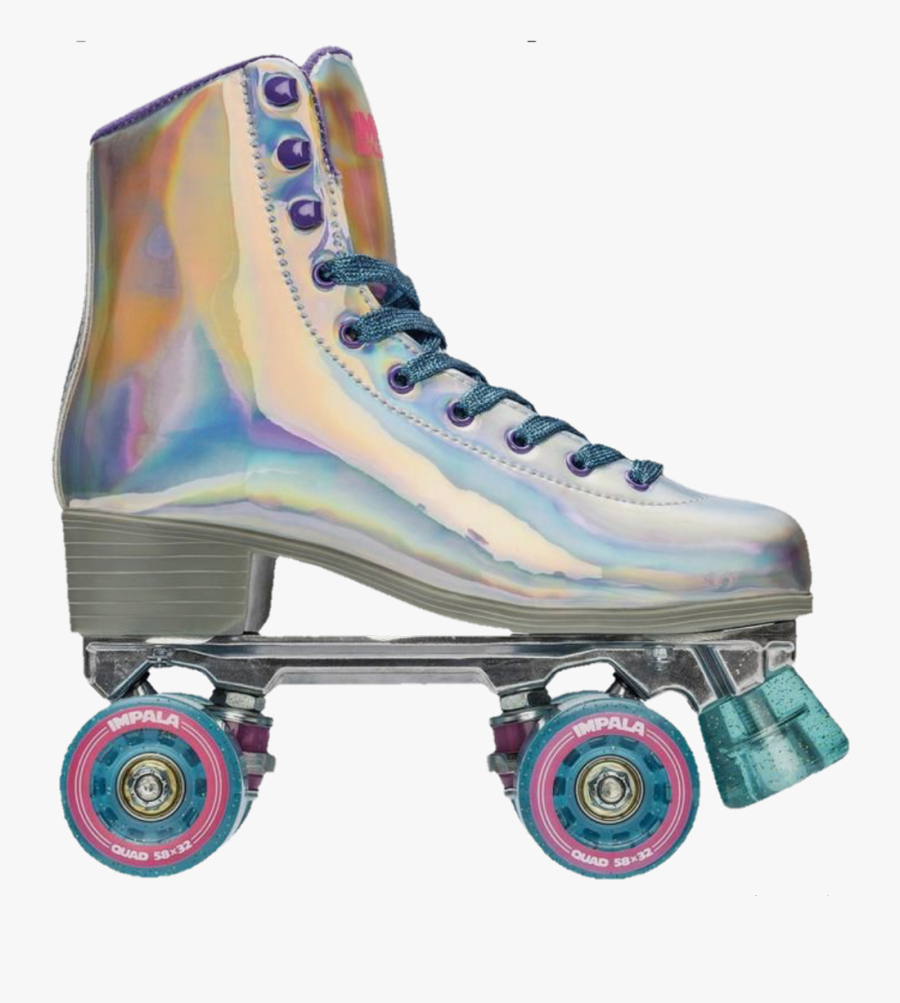 #rollerskates #rollerskate #holographic #holo #vintage - Holographic Roller Skates, Transparent Clipart