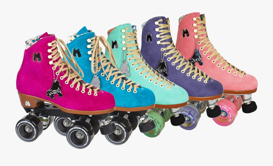 Skates - Moxi Suede Roller Skates, Transparent Clipart