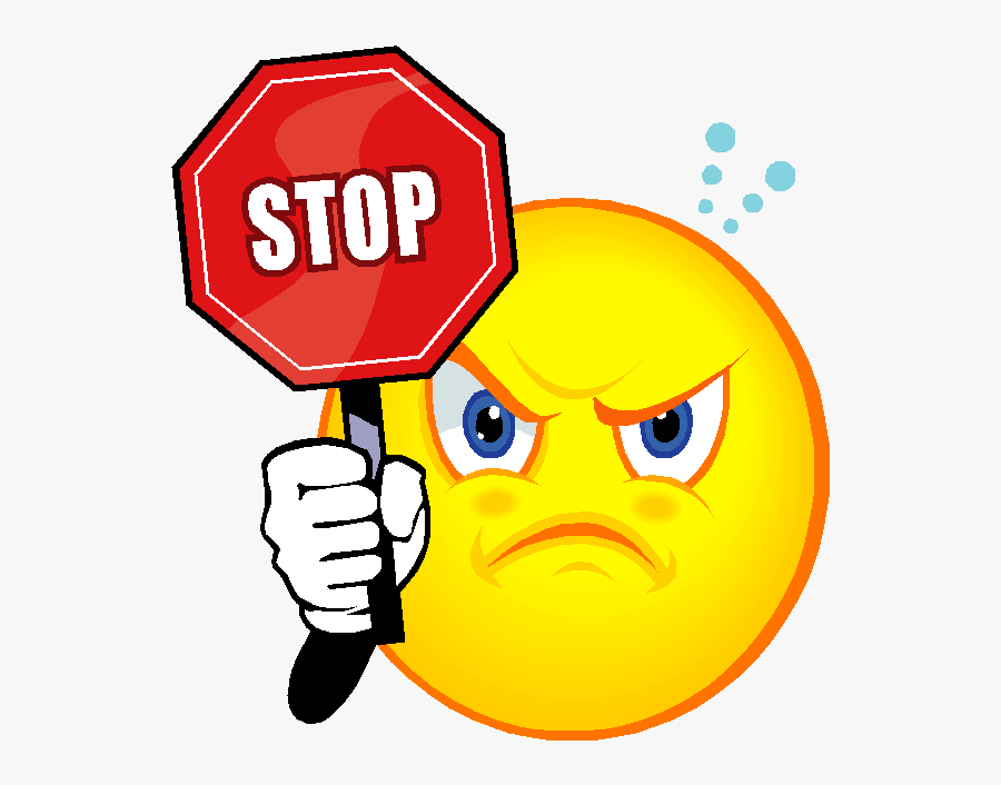 Stop Clipart Angry - Stay Safe Online Gif, Transparent Clipart