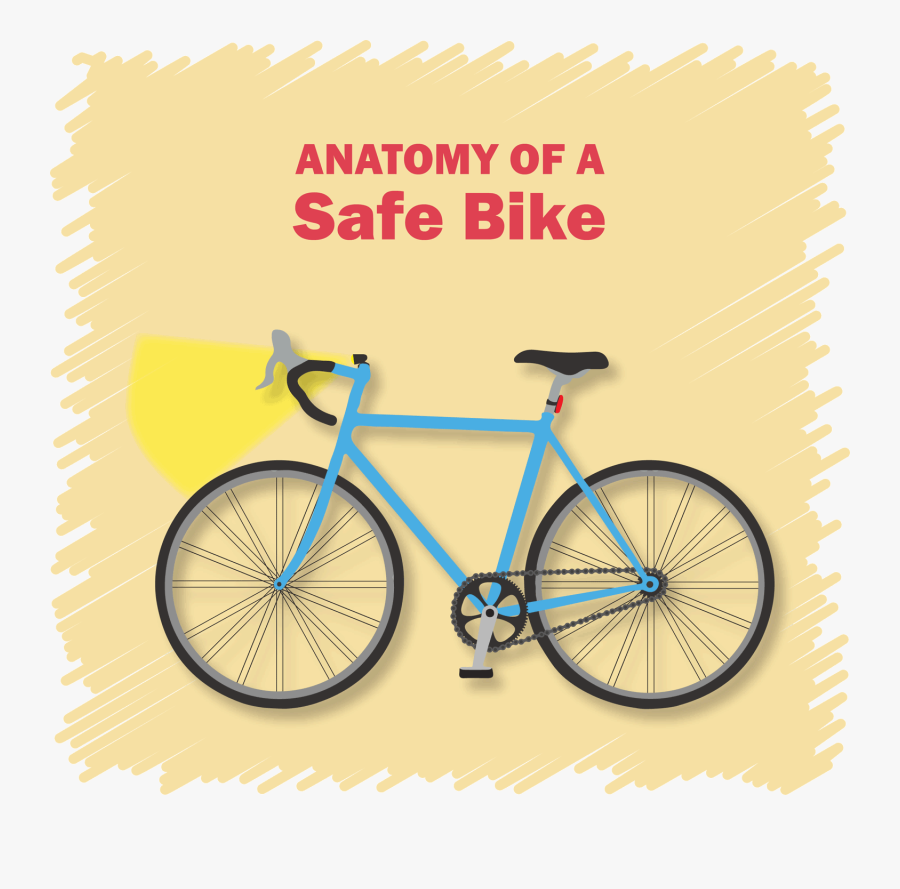 Safe Clipart Bike Safety - Road Bicycle, Transparent Clipart