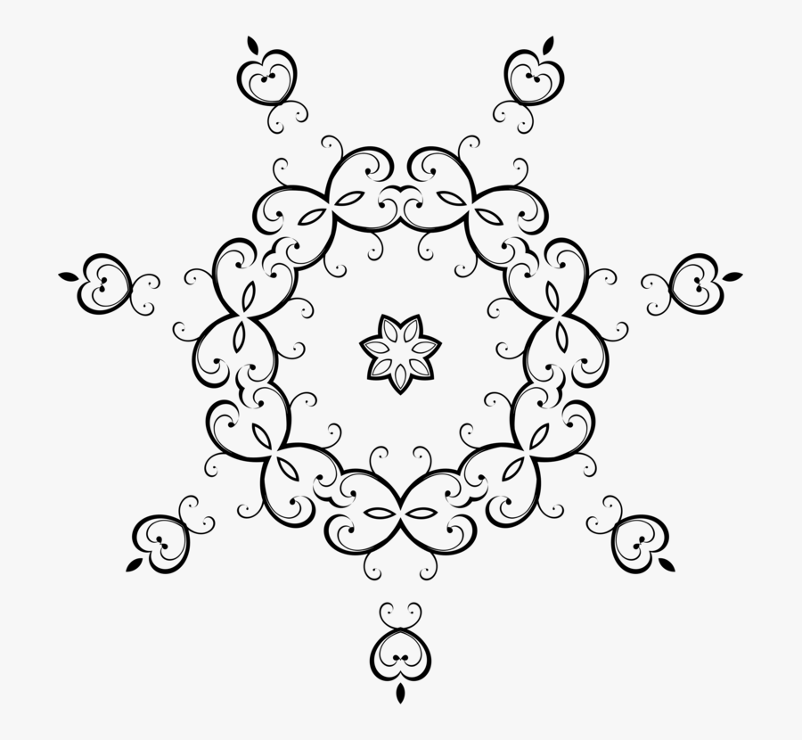 Symmetry,monochrome Photography,monochrome - Circle, Transparent Clipart