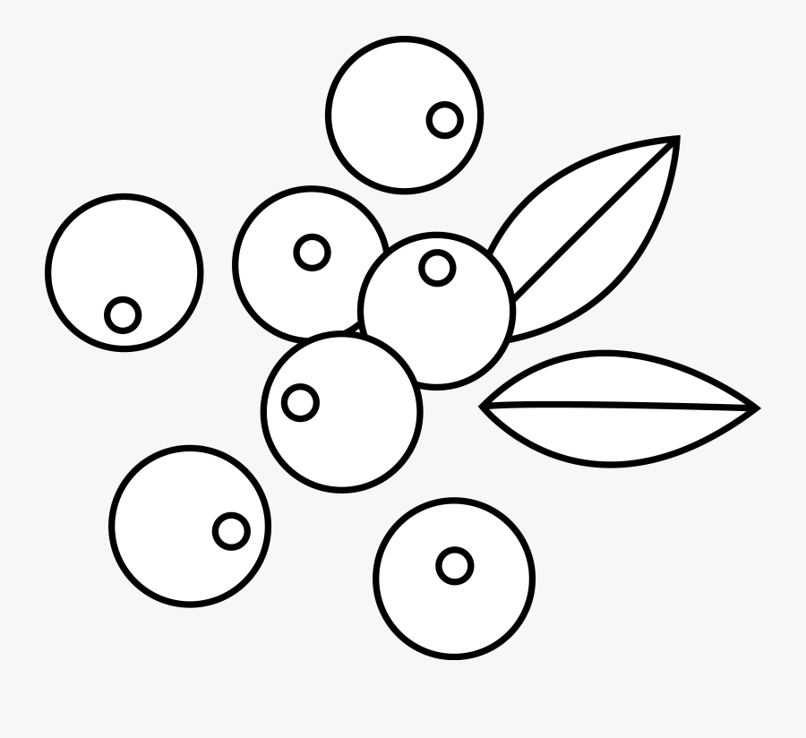 Berry Clipart Outline - White Berry Png, Transparent Clipart