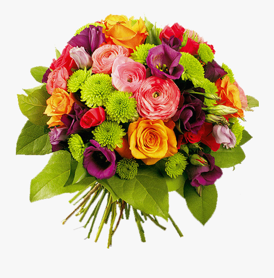 Bouquet Of Flowers Png Image - Женщина Гифки С Днем Рождения, Transparent Clipart