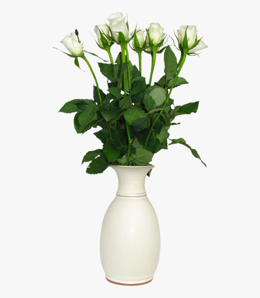 Rose Clipart Vase - Flowers In A Vase Png, Transparent Clipart