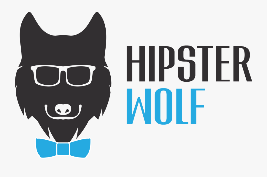 Hipster Wolf Clothing - Illustration, Transparent Clipart