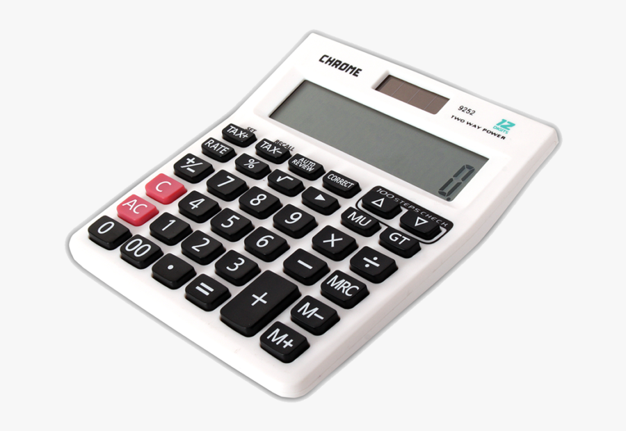 Transparent Black Calculator Png - Calculator White, Transparent Clipart