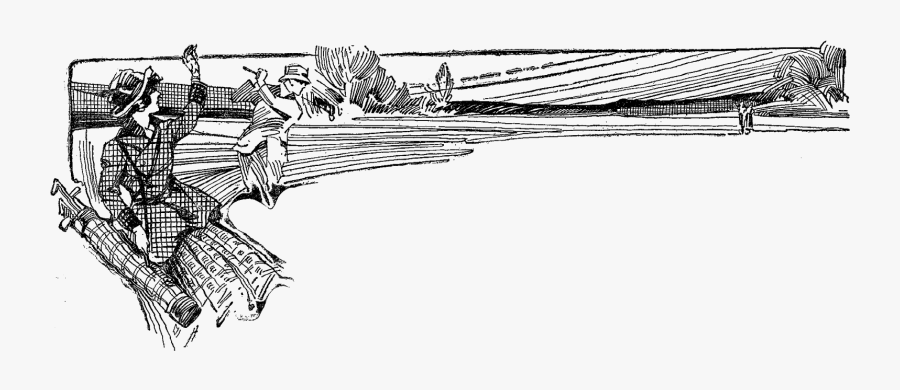 Golf Border Design Download Image - Sketch, Transparent Clipart