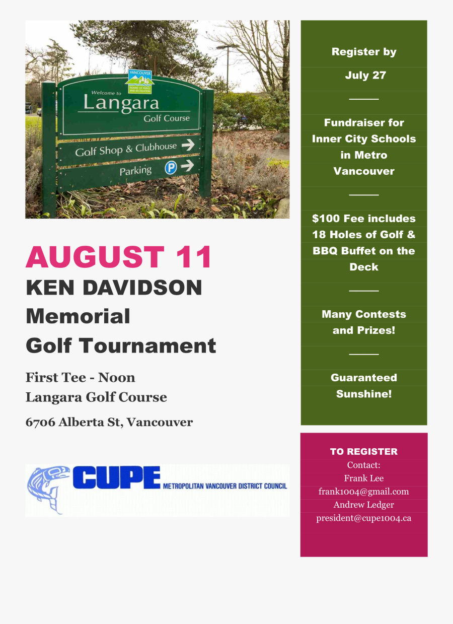 Clip Art Golf Tournament Flyer - Flyer, Transparent Clipart