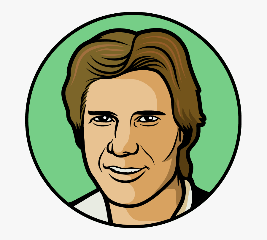 Han Solo Face Comic, Transparent Clipart