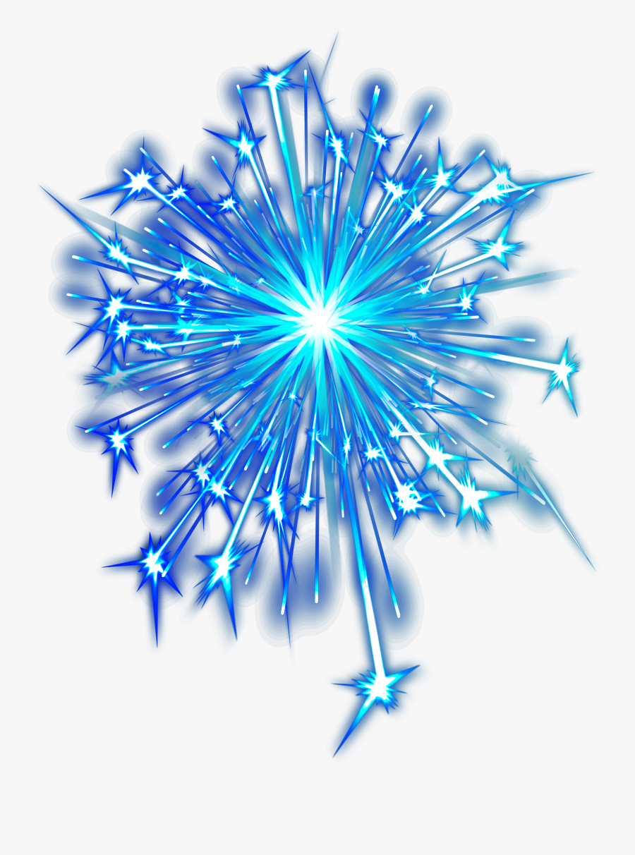 Fireworks Png - Blue Fireworks Png, Transparent Clipart
