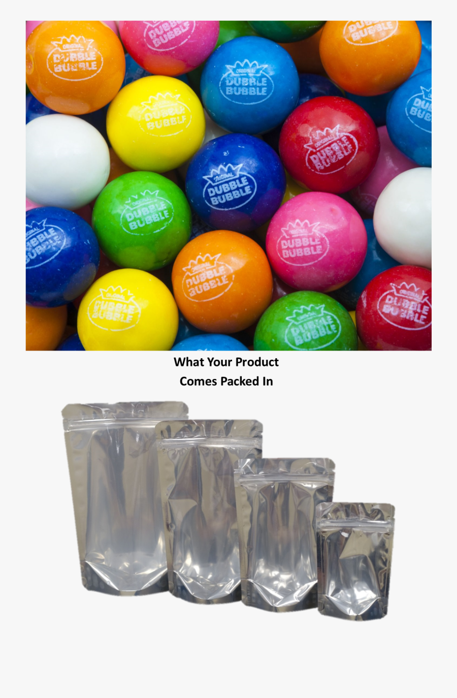 Transparent Dubble Bubble Png - Dubble Bubble 1 Assorted Gumballs, Transparent Clipart