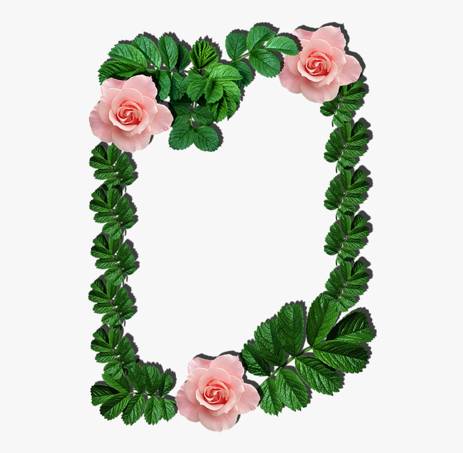 Transparent Nana Clipart - Rose Paper Borders, Transparent Clipart