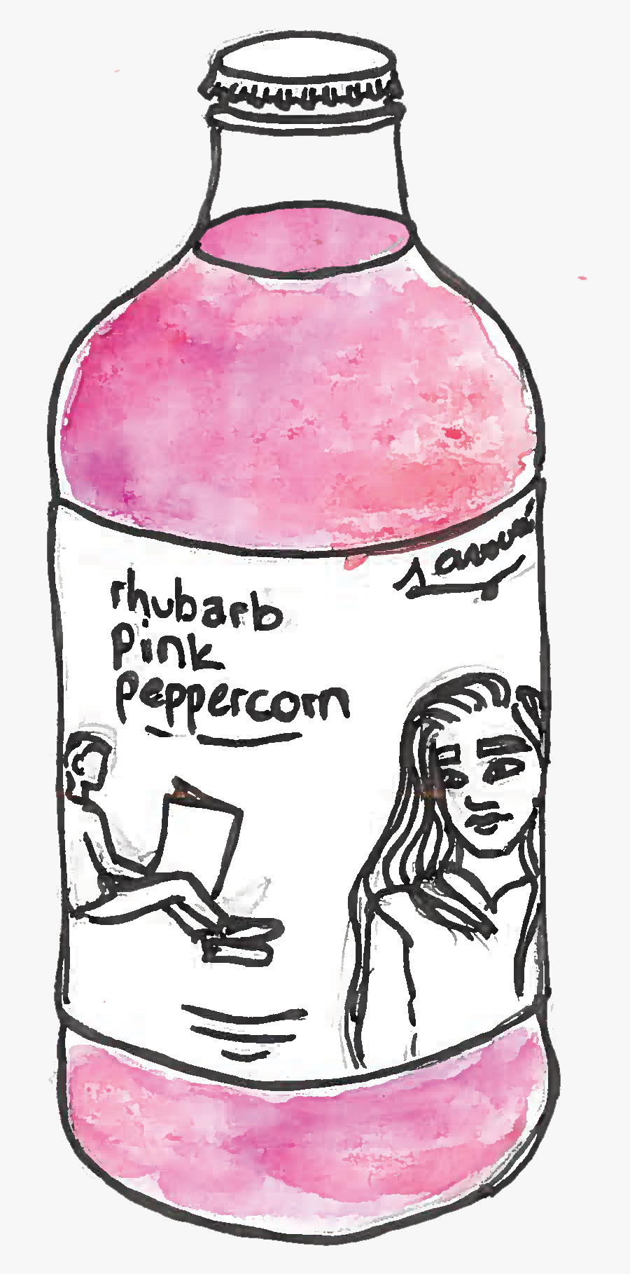 Rhubarb Pink Peppercorn, Transparent Clipart