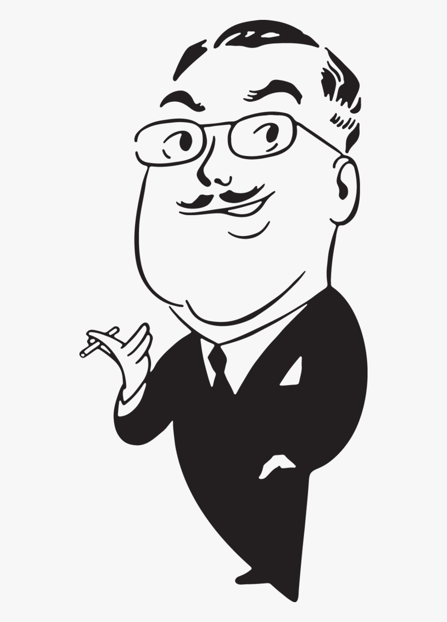 Man Smoking Cartoon Images Black, Transparent Clipart