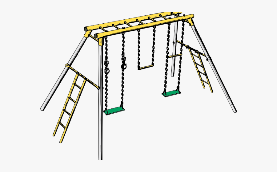 Swing Clipart Black And White , Transparent Cartoons - Black And White Swing Set Clipart, Transparent Clipart