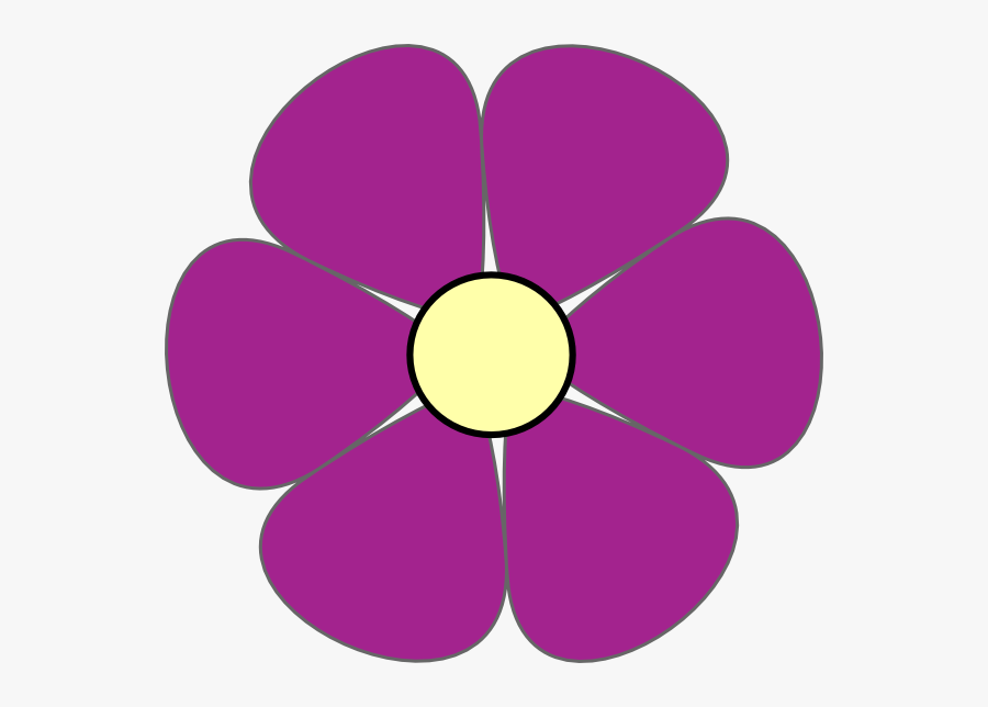 Purple Flower Clipart, Transparent Clipart