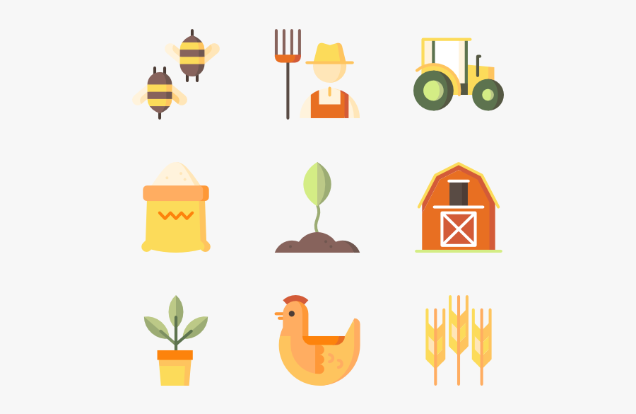Tools Icon Packs - Farming Icon Flat Design Png, Transparent Clipart