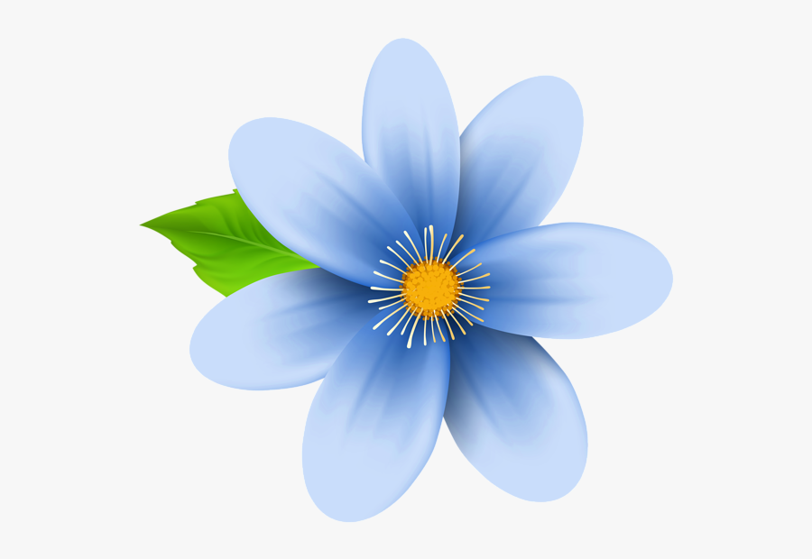 Peony Clipart Realistic - Blue Flower Clip Art, Transparent Clipart