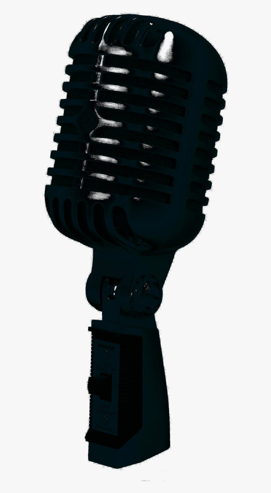 55sh Vintage Style Elvis Microphone - Shure Microphone Super 55, Transparent Clipart