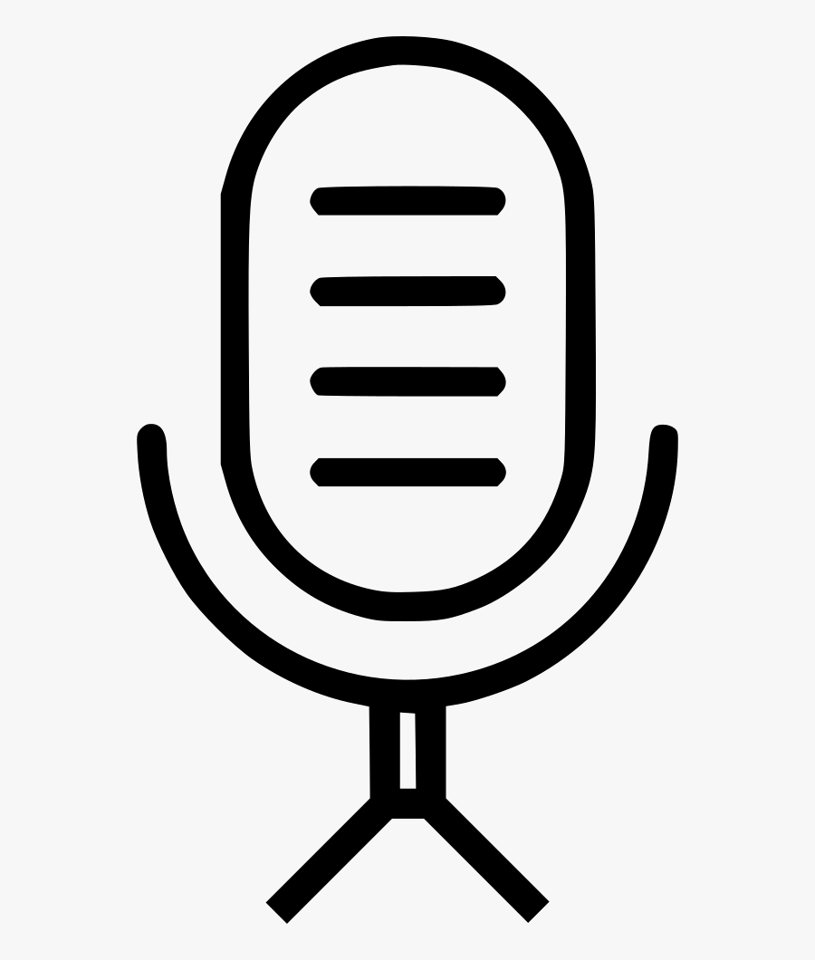 Microphone Radio Vintage Mic Comments - Radio Icon Transparent, Transparent Clipart