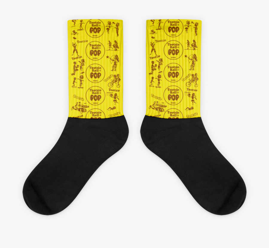 Tootsie Pop Banana Socks - Sock, Transparent Clipart