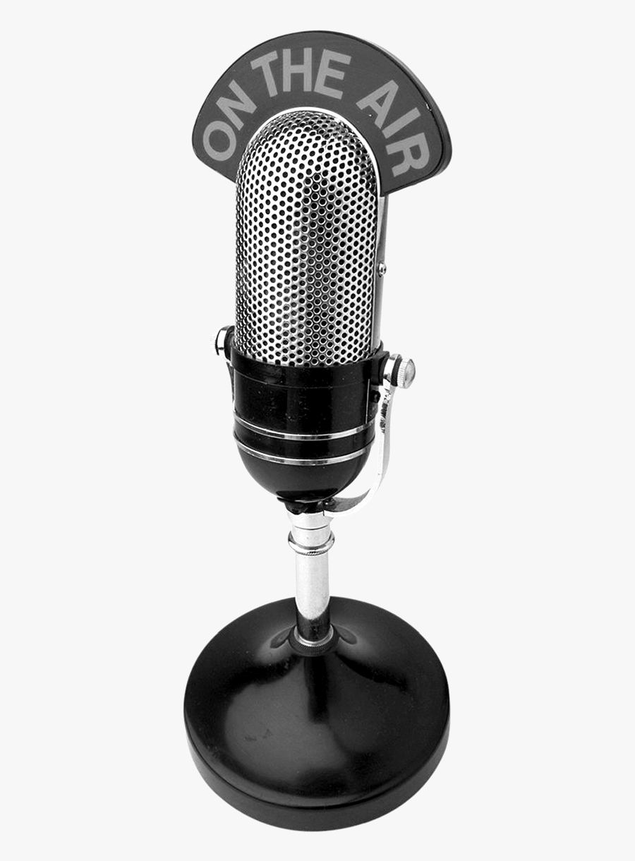 Transparent Old Microphone Png - Microfone Old Radio Png, Transparent Clipart