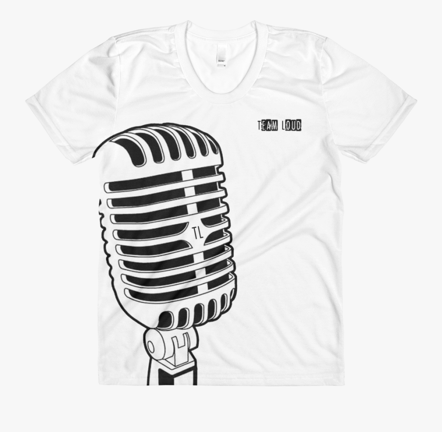 Vintage Microphone Women"s Tshirt Microphone Stamp , Free