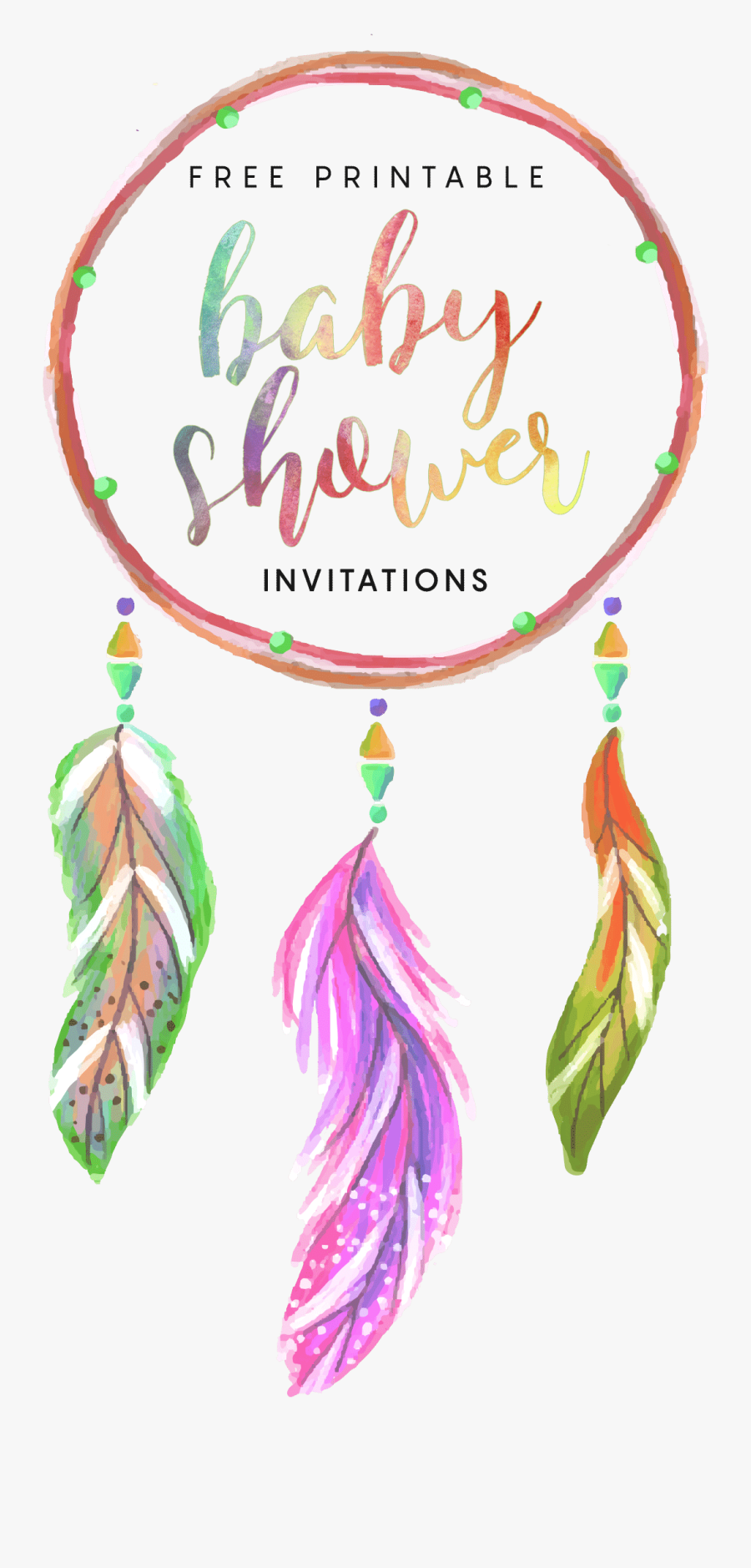 Invitation Dream Catcher Template, Transparent Clipart