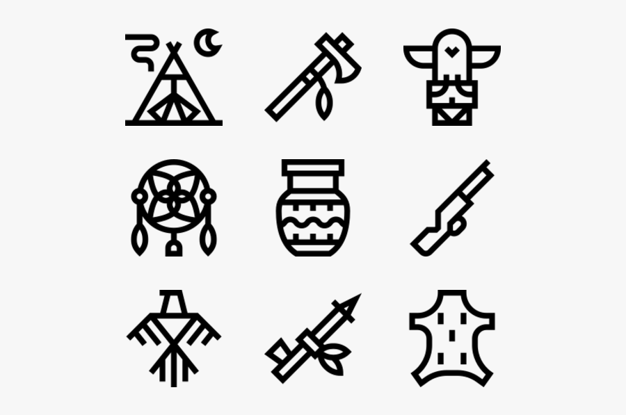 Native Americans, Transparent Clipart