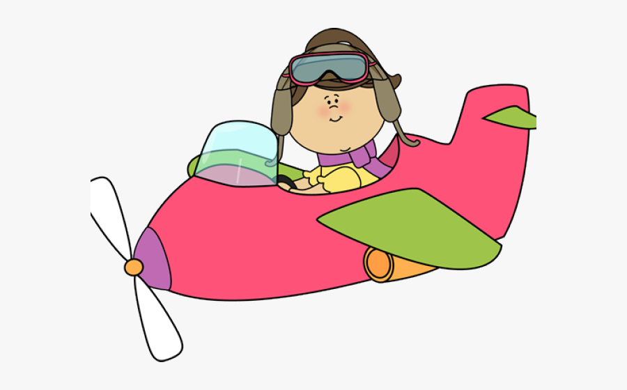 Cute Airplane Clipart - Flying A Plane Clipart, Transparent Clipart