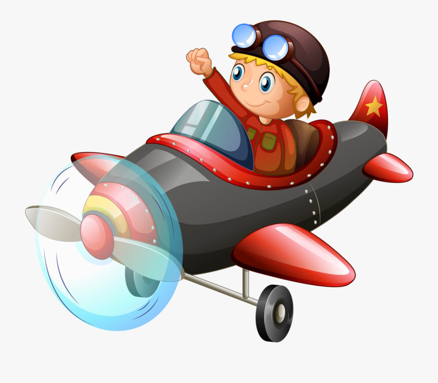 Transparent Airplane Pulling Banner Clipart - Cartoon Airplane With Banner Vector, Transparent Clipart